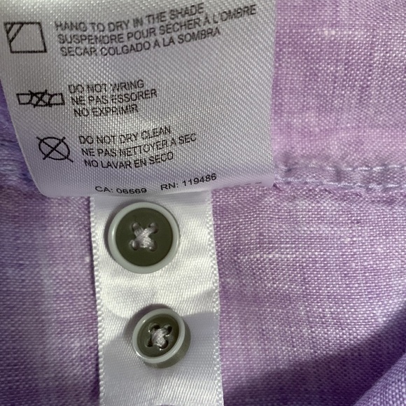 Report Collection Men’s 100% Linen Button Down Shirt - Picture 10 of 13